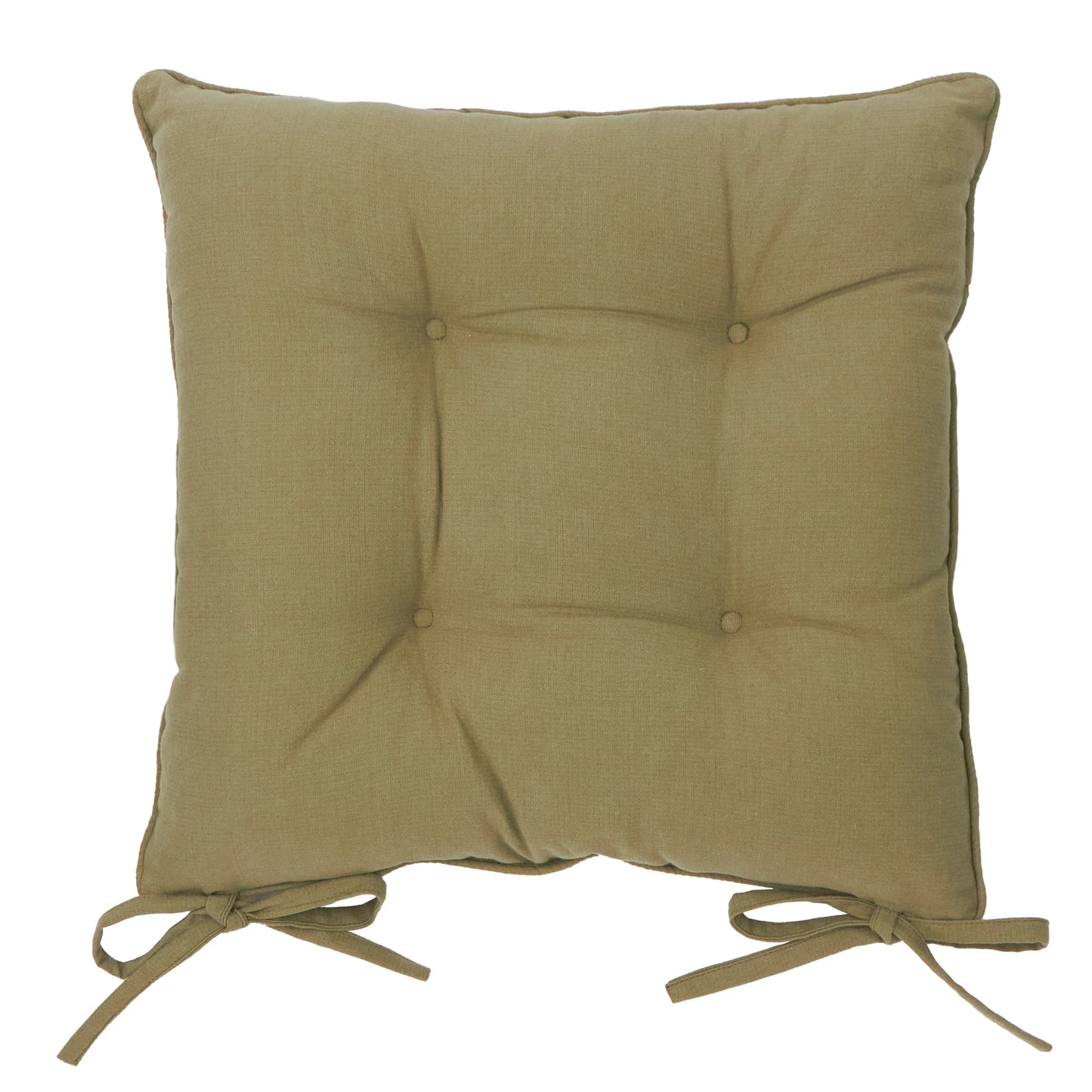 Yard Slub Cotton Seat Cushions (Pair) - Moss