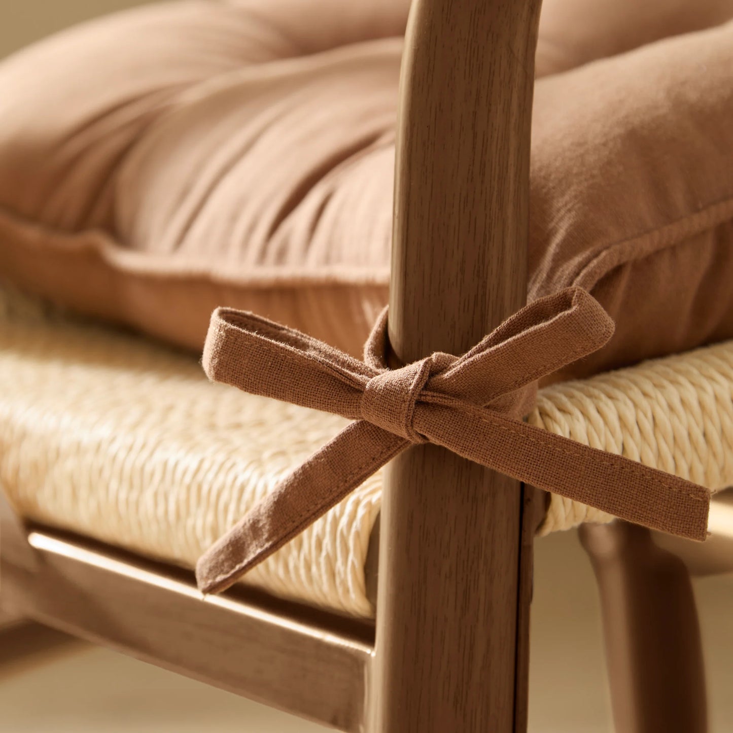 Yard Slub Cotton Seat Cushions (Pair) - Toffee