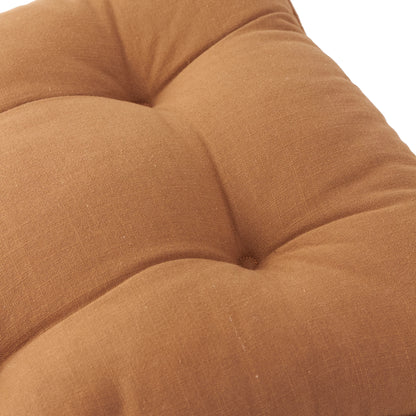 Yard Slub Cotton Seat Cushions (Pair) - Toffee