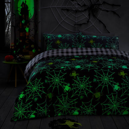 Spiders Duvet Cover Set by Bedlam in Grey - Duvet Cover Set - Bedlam