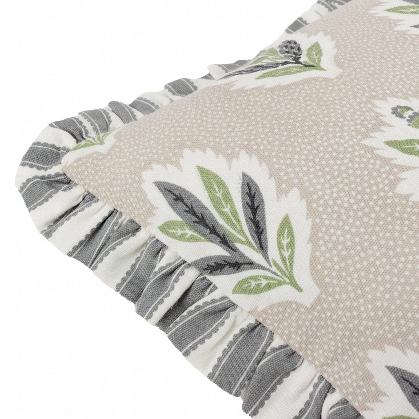 Sanderson Sessile Leaf Cushion - Flax