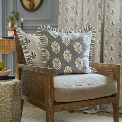 Sanderson Sessile Leaf Cushion - Flax