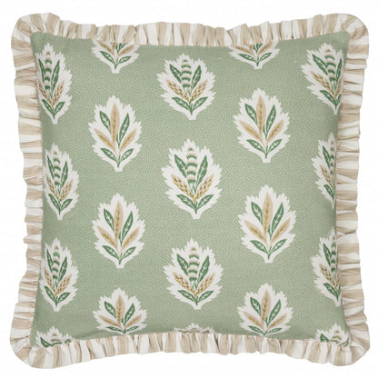 Sanderson Sessile Leaf Cushion - Sage