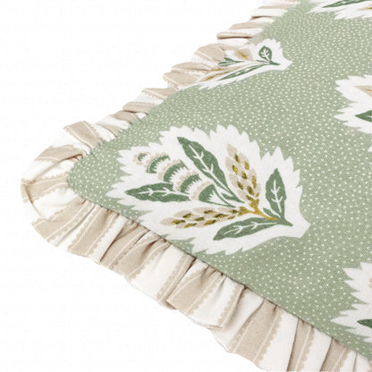 Sanderson Sessile Leaf Cushion - Sage