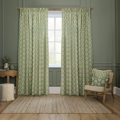 Sanderson Sessile Leaf Cushion - Sage