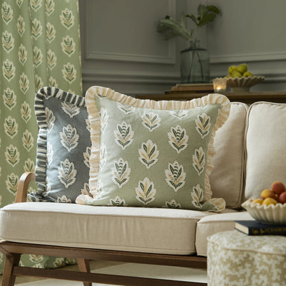 Sanderson Sessile Leaf Cushion - Sage