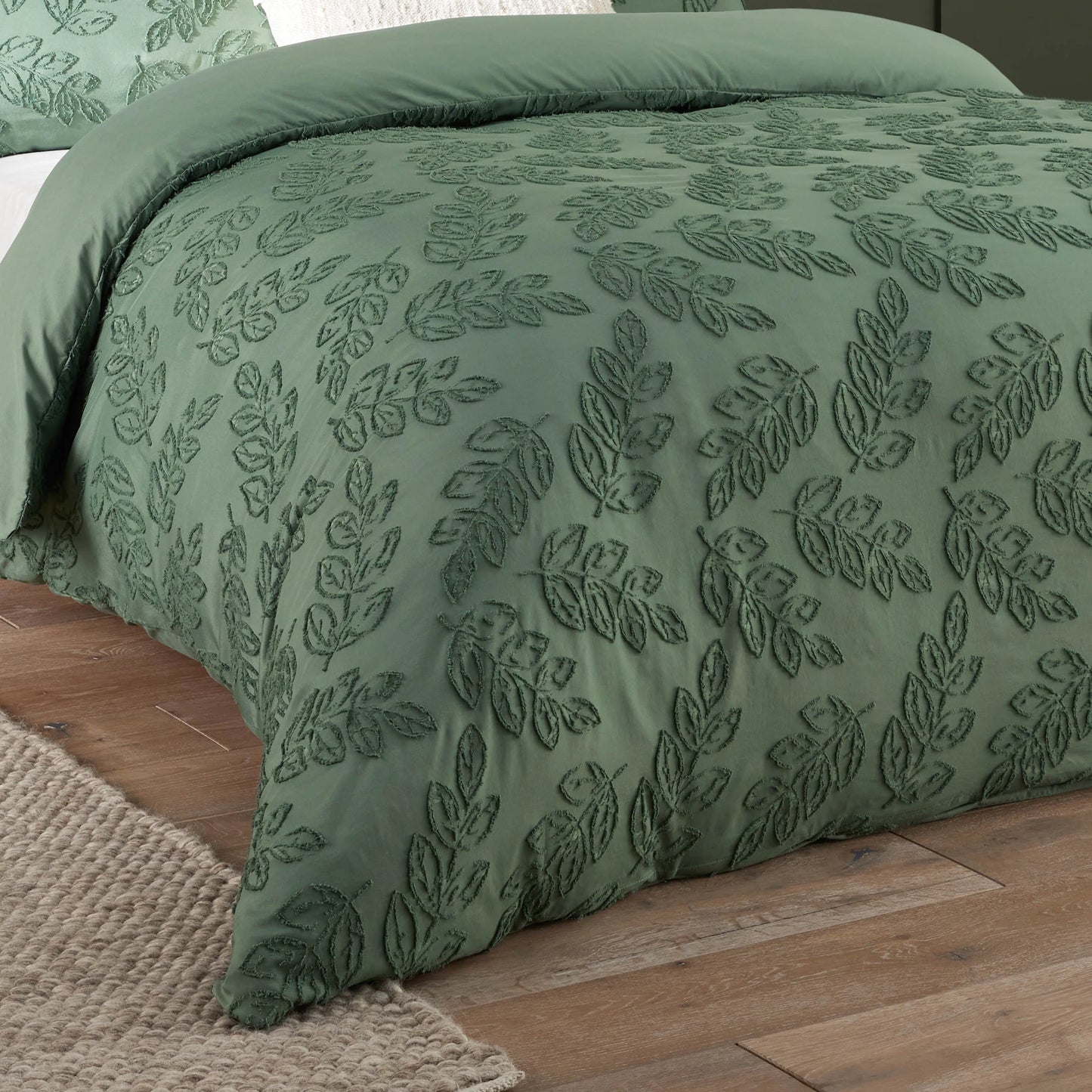 Duvet Day Seville Leaf Duvet Cover Set - Green
