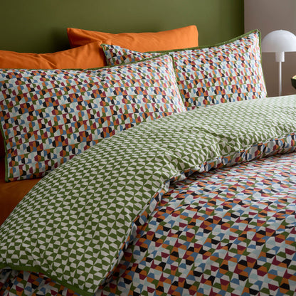 Star Geo Duvet Cover Set in Natural - Duvet Cover Set - Appletree