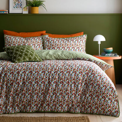 Star Geo Duvet Cover Set in Natural - Duvet Cover Set - Appletree