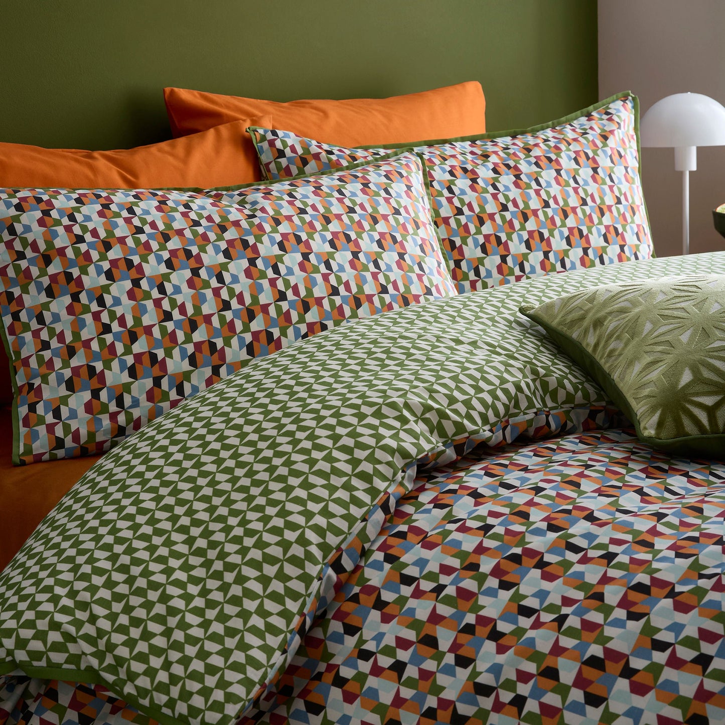 Star Geo Duvet Cover Set in Natural - Duvet Cover Set - Appletree