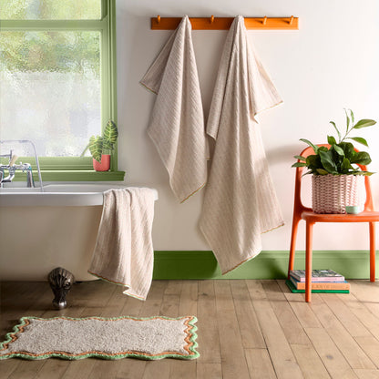 Speckle Rib Towels in Natural - Towels - Fusion