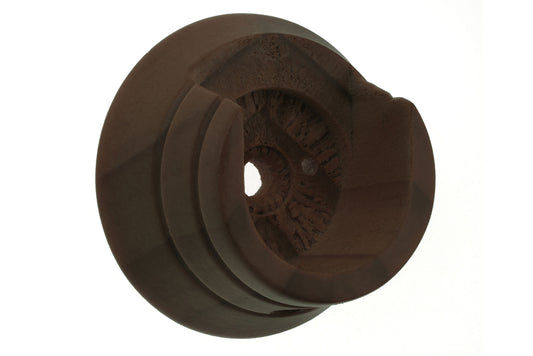 Swish Naturals 35mm Wooden Curtain Pole Recess Brackets (Pair) - Dark Walnut