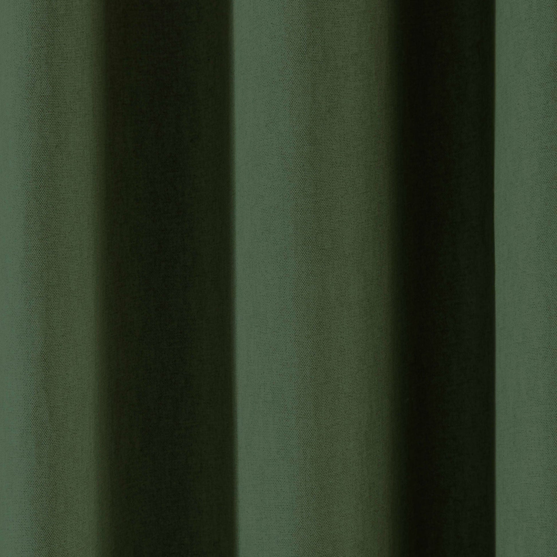 Sorbonne Pair of Eyelet Curtains by Fusion in Bottle Green - Pair of Eyelet Curtains - Fusion