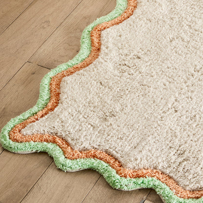 Scallop Bath Mat in Multi 50 x 80cm - Bath Mat - Fusion