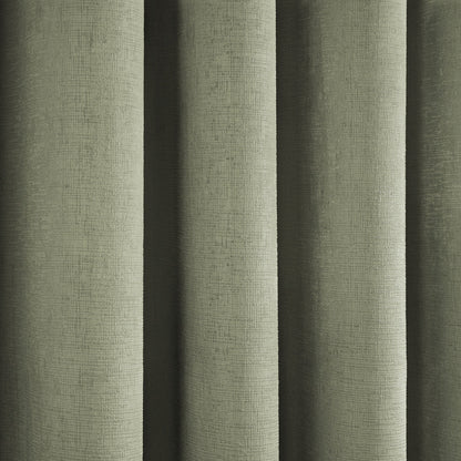 Strata Pair of Eyelet Curtains by Fusion in Green - Pair of Eyelet Curtains - Fusion