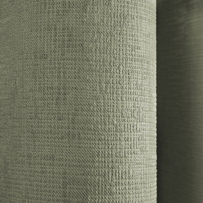 Strata Pair of Eyelet Curtains by Fusion in Green - Pair of Eyelet Curtains - Fusion