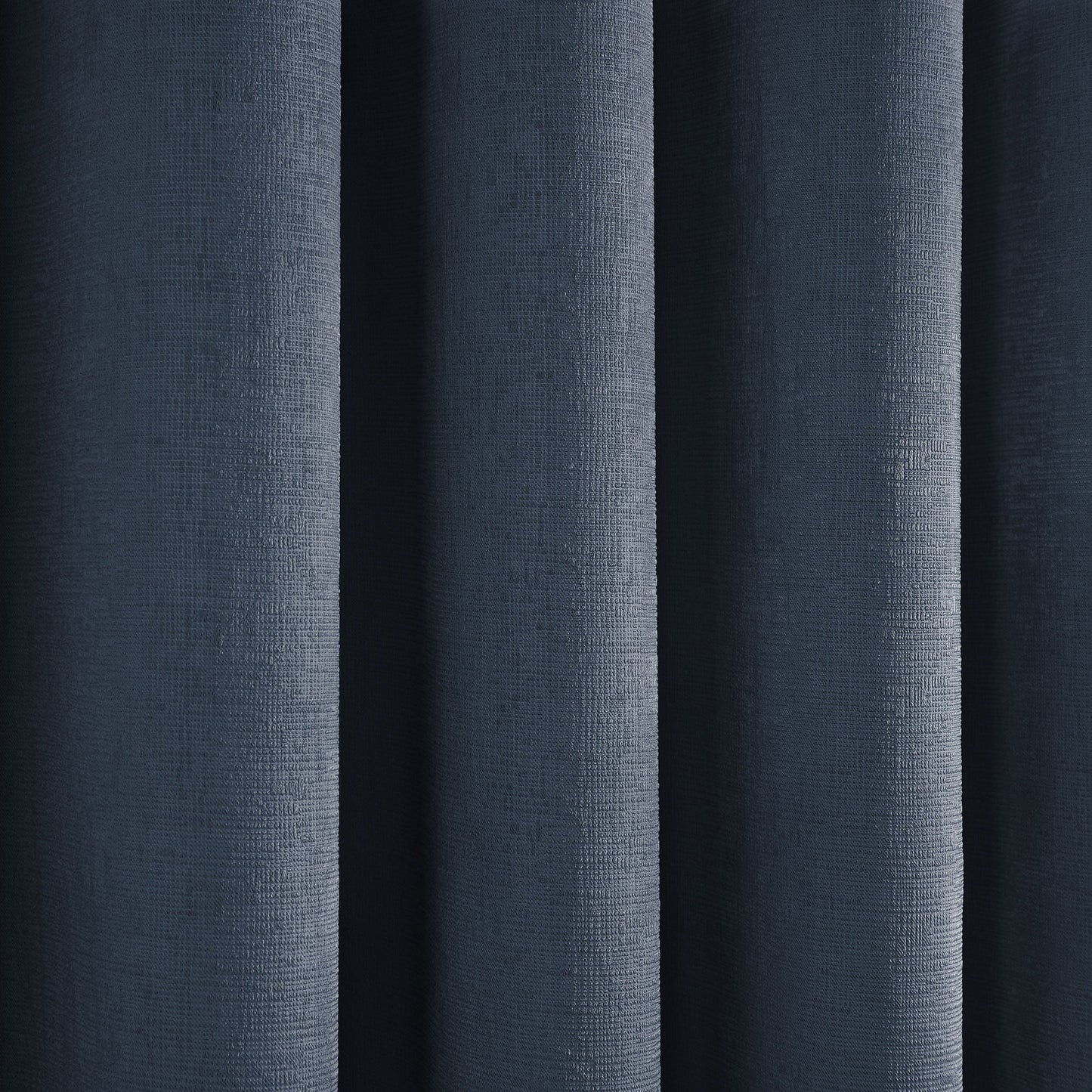 Strata Pair of Eyelet Curtains by Fusion in Navy - Pair of Eyelet Curtains - Fusion