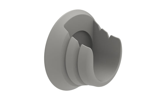 Swish Romantica 28mm Wooden Curtain Pole Recess Brackets (Pair) - Pebble