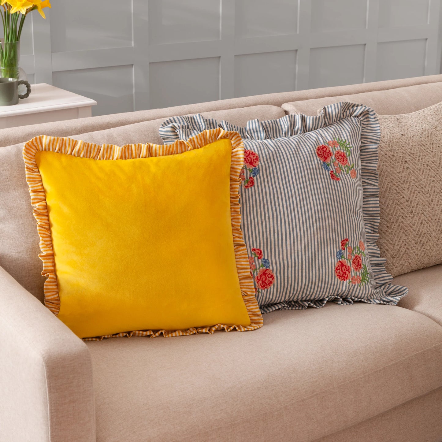 Wylder Solene Cushion - Yellow