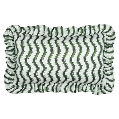 Furn Summer Solstice Wiggly Stripe Outdoor Cushion - Green