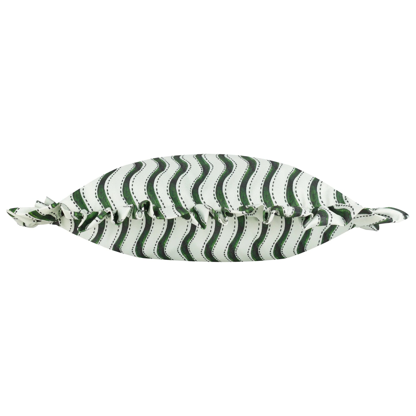 Furn Summer Solstice Wiggly Stripe Outdoor Cushion - Green