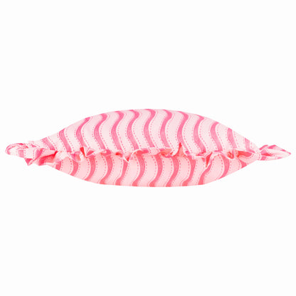 Furn Summer Solstice Wiggly Stripe Outdoor Cushion - Hot Pink