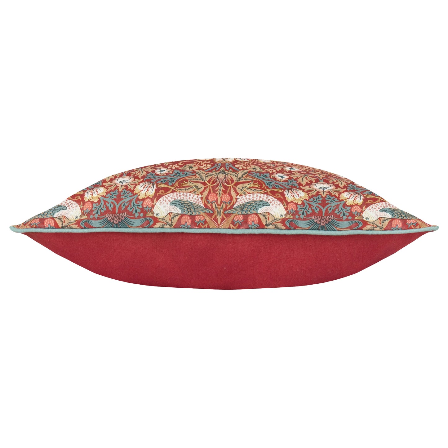 Morris & Co Strawberry Thief Outdoor Cushion - Berry