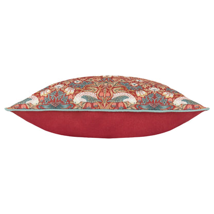 Morris & Co Strawberry Thief Outdoor Cushion - Berry