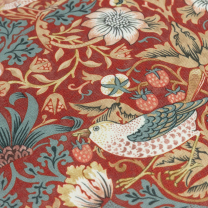 Morris & Co Strawberry Thief Outdoor Cushion - Berry