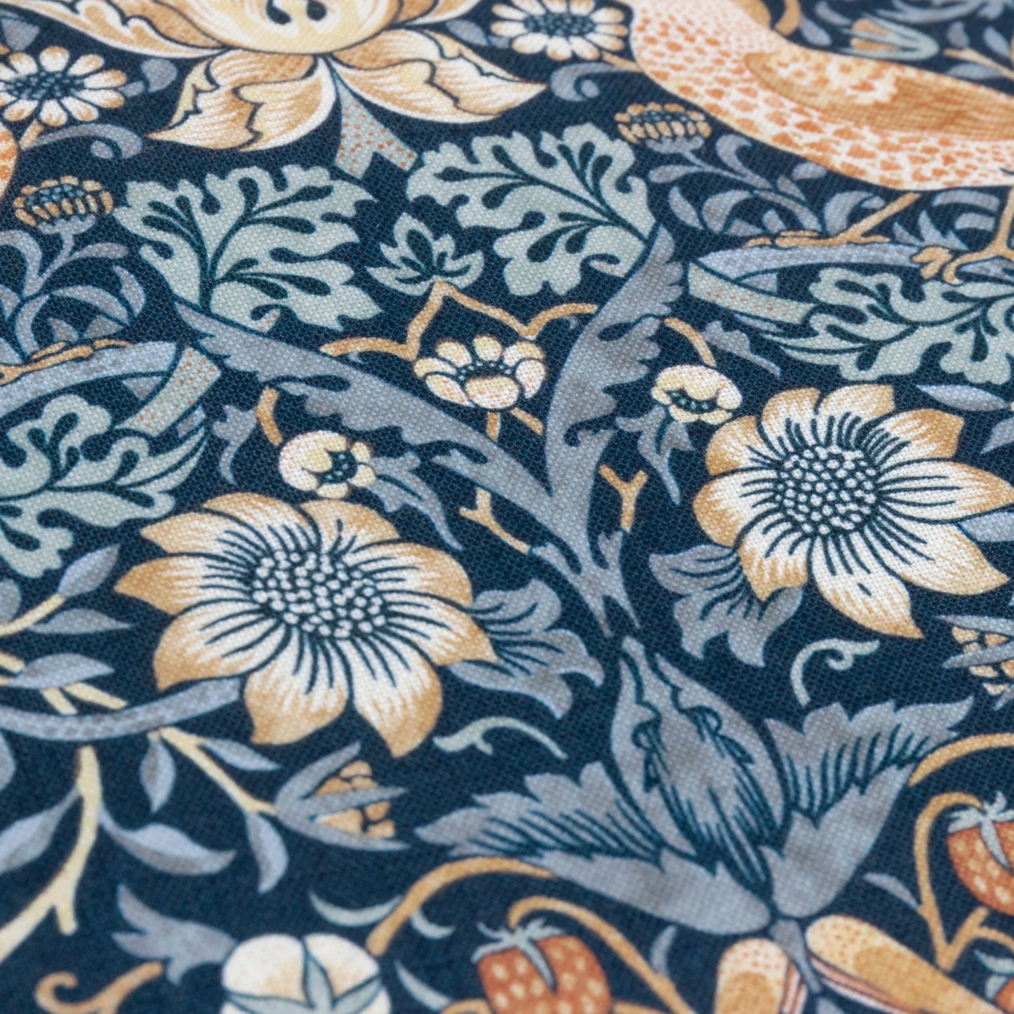 Morris & Co Strawberry Thief Outdoor Cushion - Indigo