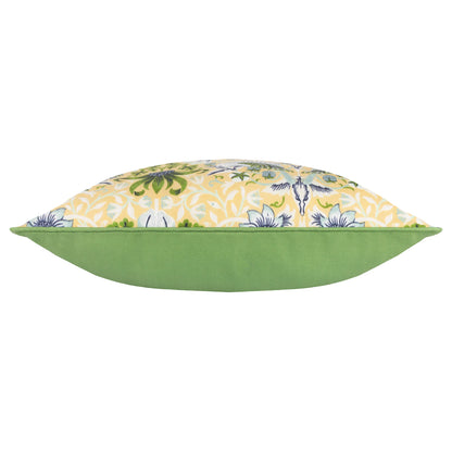 Morris & Co Strawberry Thief Outdoor Cushion - Sunflower