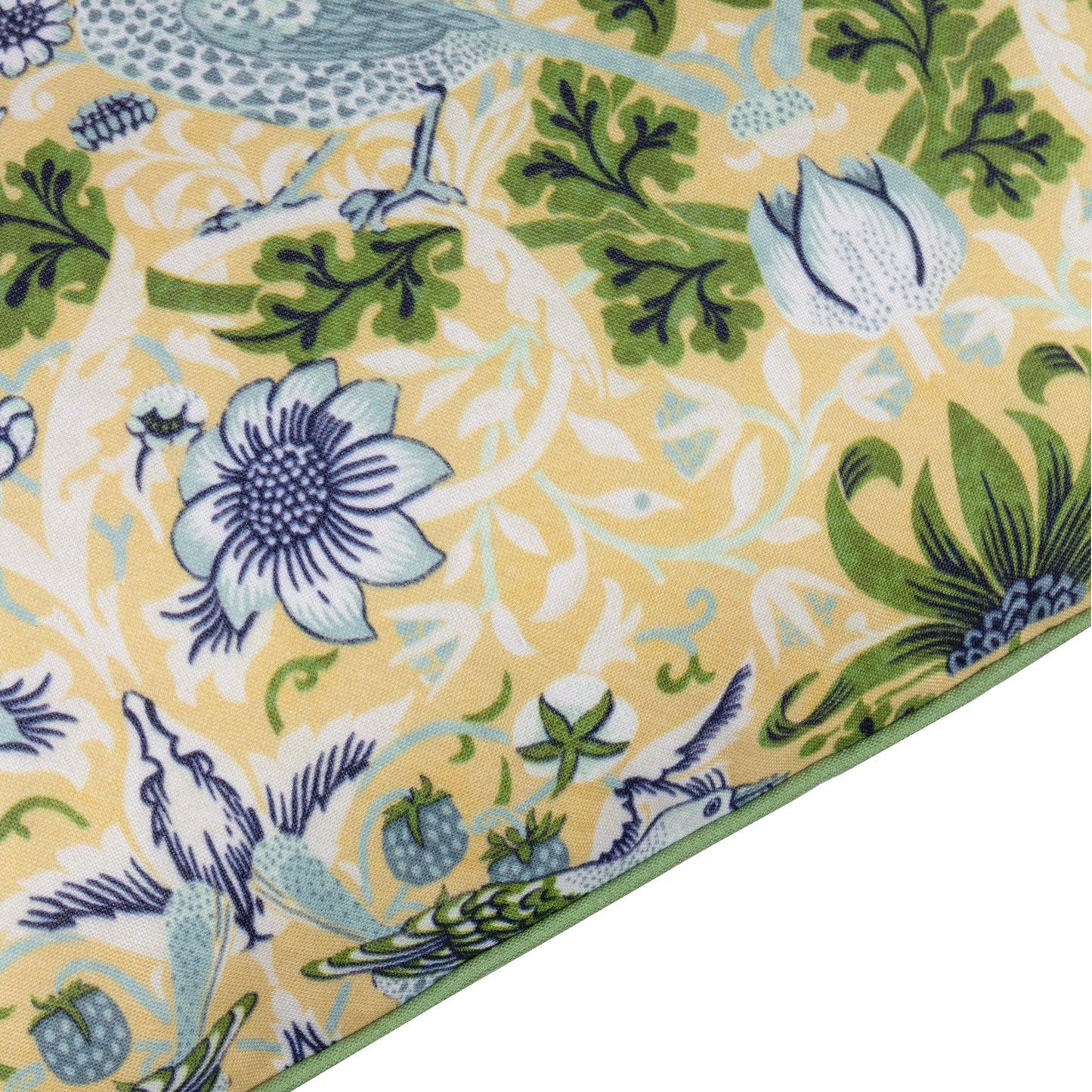 Morris & Co Strawberry Thief Outdoor Cushion - Sunflower