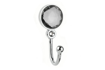 Swish Crystal Metal Curtain Tieback Hooks (Pair) - Chrome