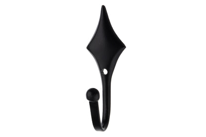 Swish Diamond Metal Curtain Tieback Hooks (Pair) - Black