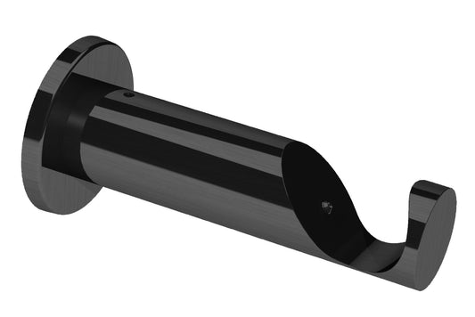 Swish 28mm Luxury Cylinder Metal Curtain Pole Bracket - Graphite