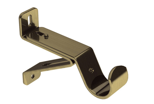 Swish Elements 28mm Metal Curtain Pole Bracket - Antique Brass