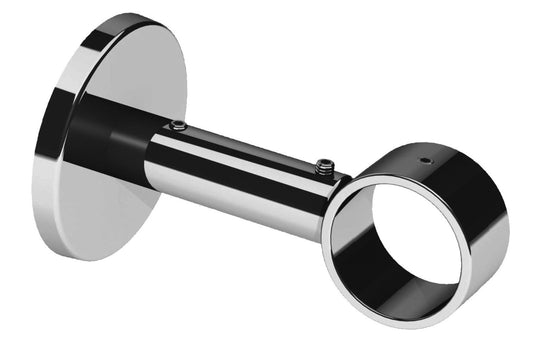 Integra Elements 28mm Ceiling/Wall Fix Metal Extendable Curtain Pole Bracket - Chrome