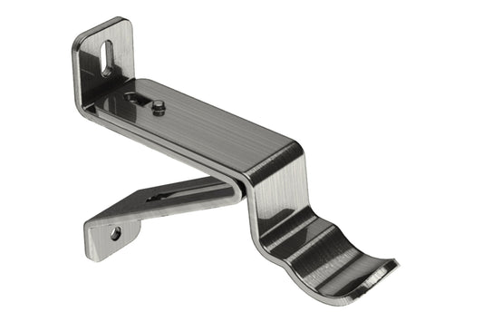 Swish Elements 28mm Metal Curtain Pole Passing Bracket - Satin Steel