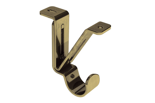Swish Elements 28mm Top Fix Metal Curtain Pole Bracket - Antique Brass