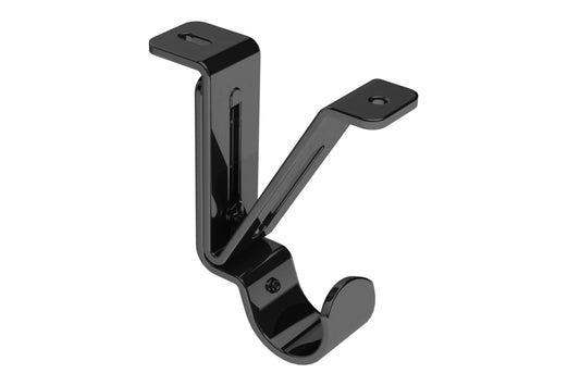 Swish Elements 28mm Top Fix Metal Curtain Pole Bracket - Graphite