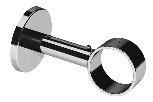 Swish 35mm Ceiling/Wall Fix Metal Extendable Curtain Pole Bracket - Chrome