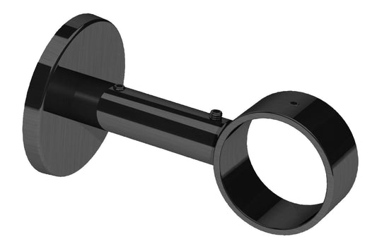 Swish 35mm Ceiling/Wall Fix Metal Extendable Curtain Pole Bracket - Graphite