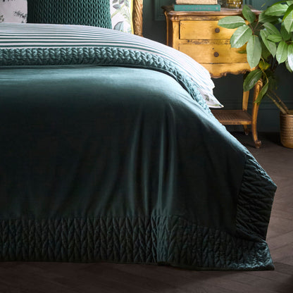 Laurence Llewelyn-Bowen Siena Bedspread - Bottle Green