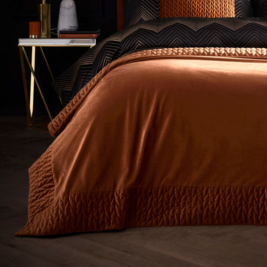 Laurence Llewelyn-Bowen Siena Bedspread - Spice