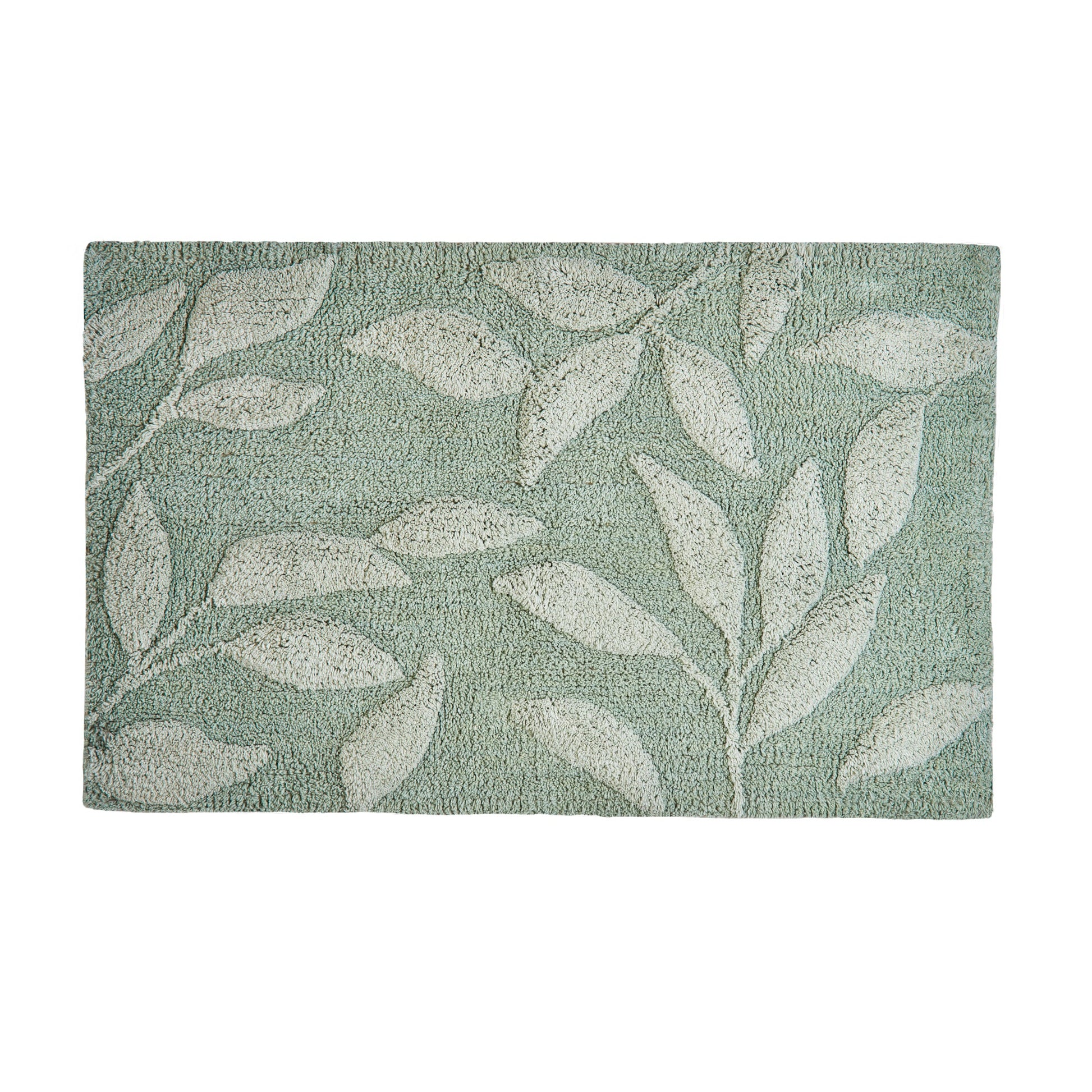 Sandringham Bath Mat by Dreams & Drapes Bathroom in Steel/Sage 50 x 80cm - Bath Mat - Dreams & Drapes Bathroom