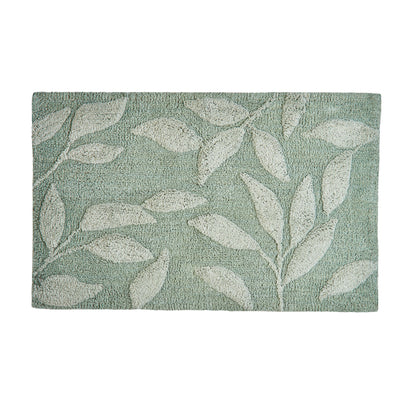 Sandringham Bath Mat by Dreams & Drapes Bathroom in Steel/Sage 50 x 80cm - Bath Mat - Dreams & Drapes Bathroom
