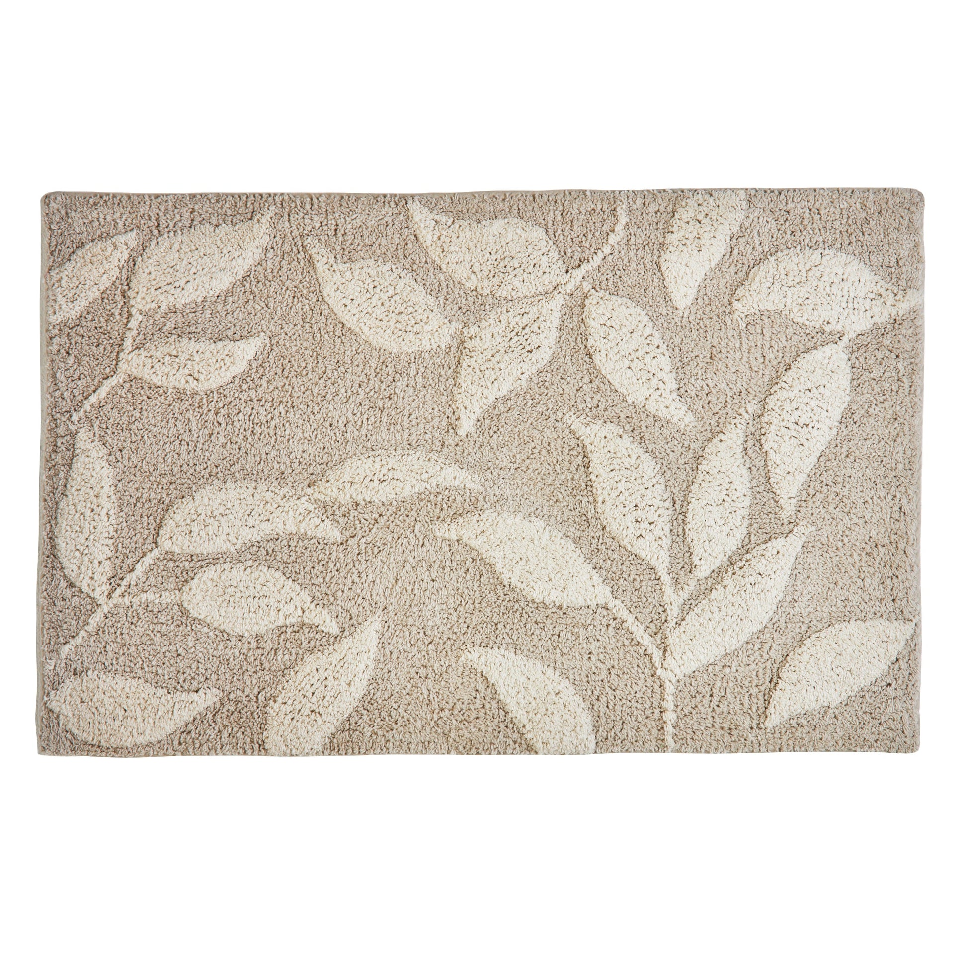 Sandringham Bath Mat by Dreams & Drapes Bathroom in Natural 50 x 80cm - Bath Mat - Dreams & Drapes Bathroom