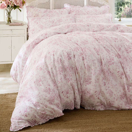 Shabby Chic By Rachel Ashwell Chelsea Duvet Cover Set - Dusky Rose