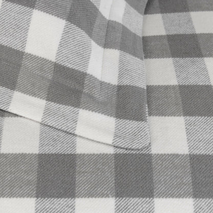 Design Port Stirling Flannel Duvet Cover Set - Grey