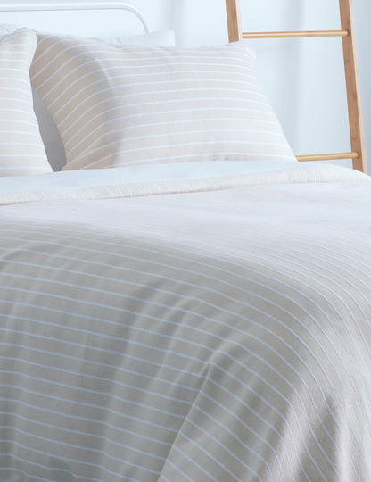 Design Port Stripes Duvet Cover Set - Linen